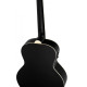 Ortega D7E-SBK-4 Deep Series 7 Medium Scale Acoustic Bass 4 String - Spruce / Mahogany Satin Black