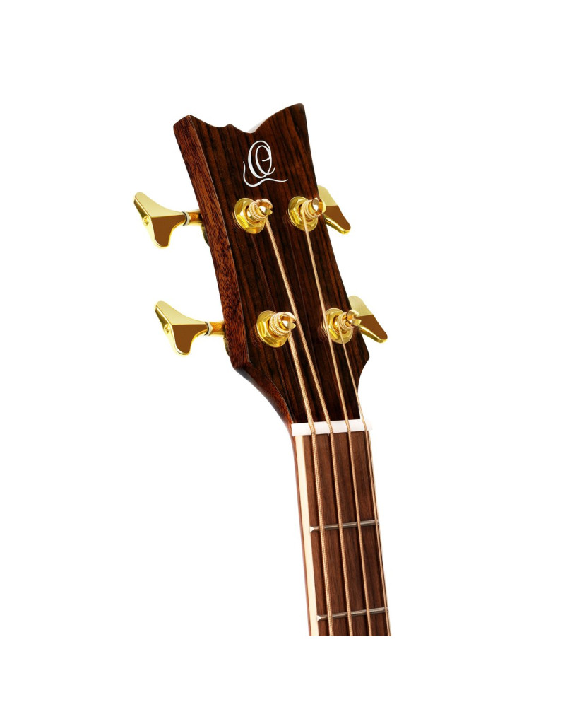 Ortega D8CE-4 Deep Series 8 Medium Scale Acoustic Bass 4 String - Spruce / Mahogany Black