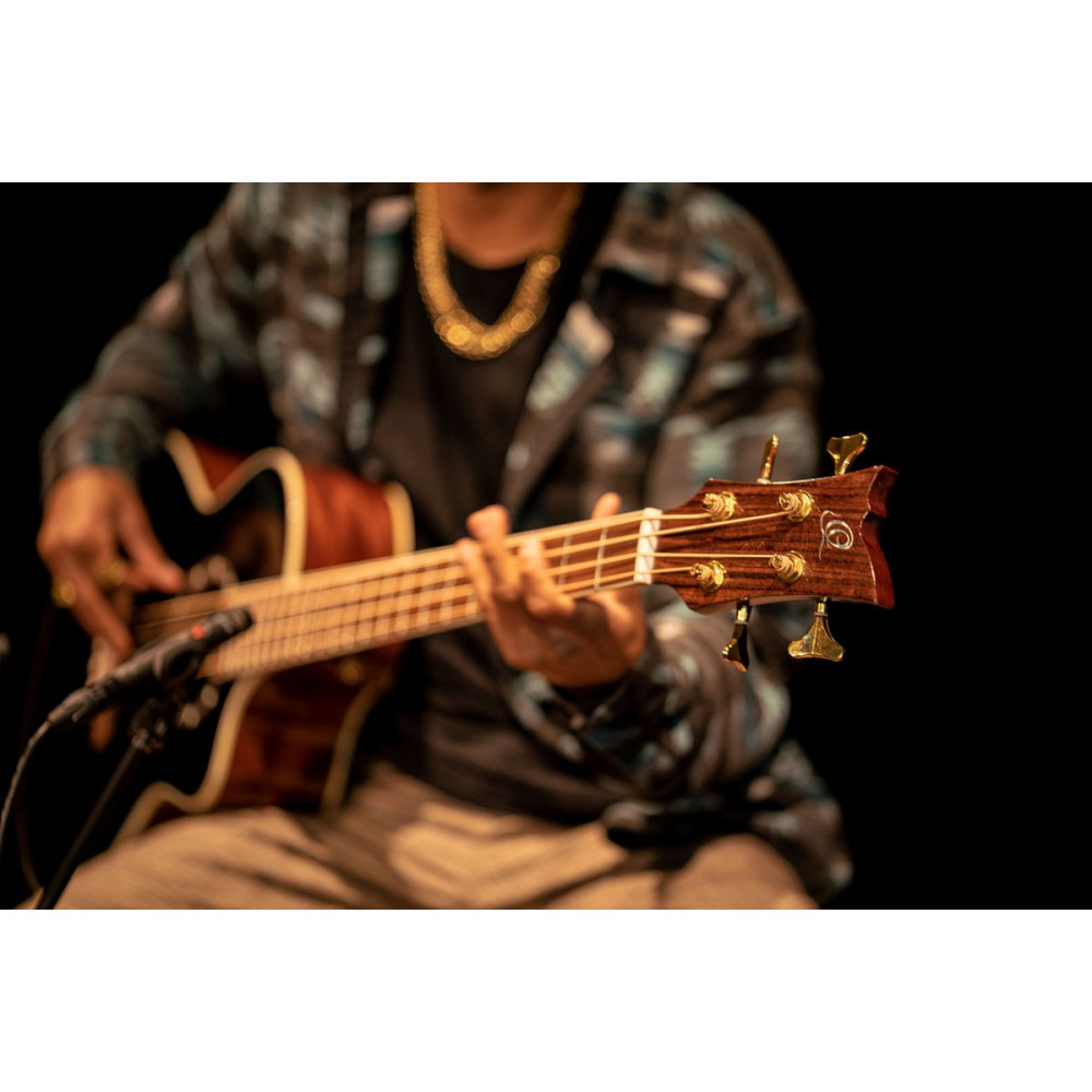 Ortega D8CE-4 Deep Series 8 Medium Scale Acoustic Bass 4 String - Spruce / Mahogany Black