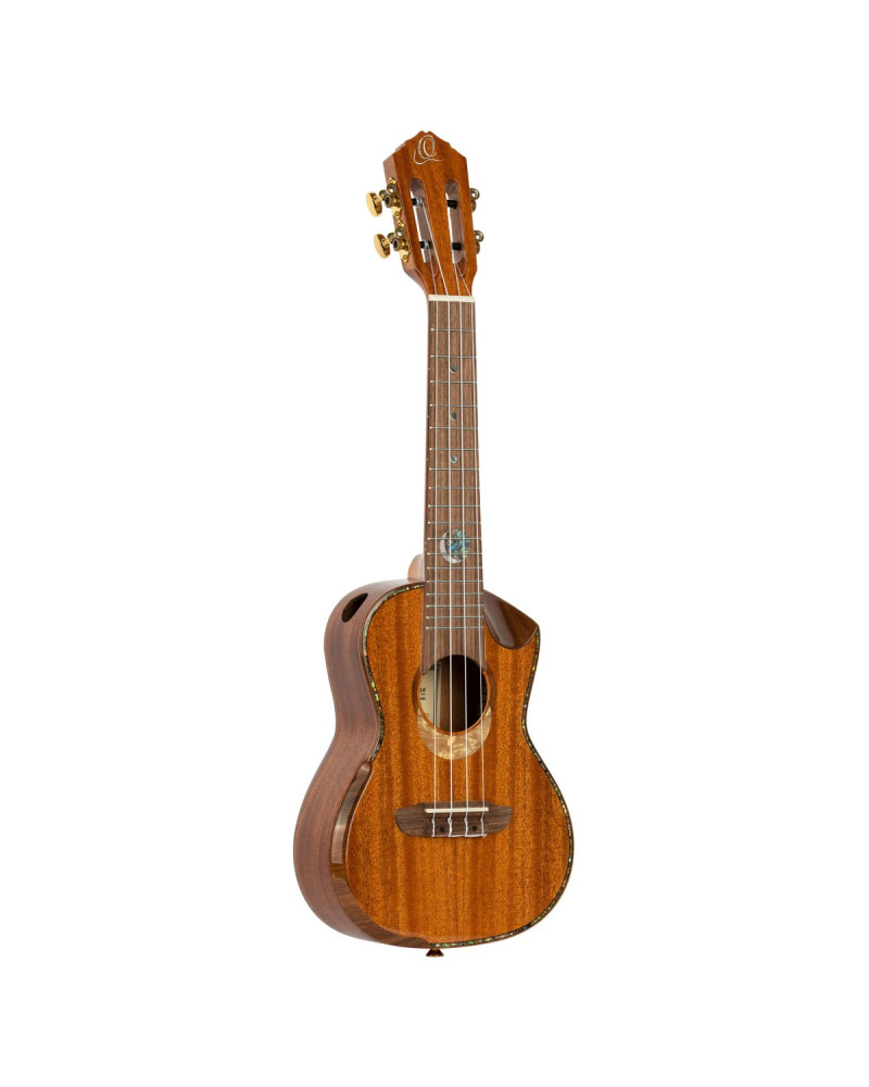 Ortega ECLIPSE-CC4 Custom Built Series Concert Ukulele 4 String - Solid Mahogany Natural + Bag