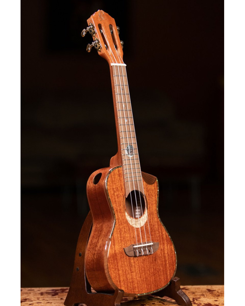 Ortega ECLIPSE-CC4 Custom Built Series Concert Ukulele 4 String - Solid Mahogany Natural + Bag