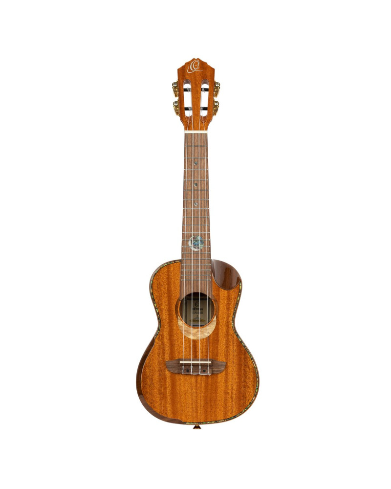 Ortega ECLIPSE-CC4 Custom Built Series Concert Ukulele 4 String - Solid Mahogany Natural + Bag
