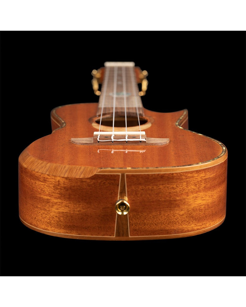 Ortega ECLIPSE-CC4 Custom Built Series Concert Ukulele 4 String - Solid Mahogany Natural + Bag