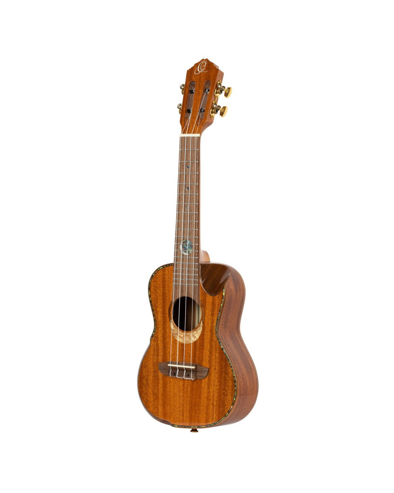 Ortega ECLIPSE-CC4 Custom Built Series Concert Ukulele 4 String - Solid Mahogany Natural + Bag