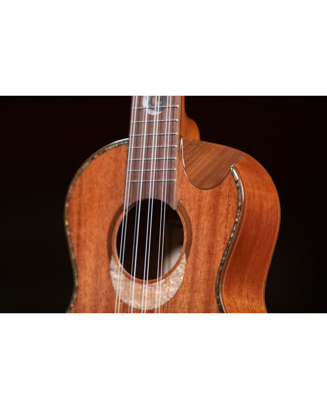 Ortega ECLIPSE-TE8 Custom Built Series Tenor Ukulele 8 String - Solid Mahogany Natural + Bag