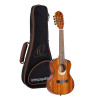 Ortega ECLIPSE-TE8 Custom Built Series Tenor Ukulele 8 String - Solid Mahogany Natural + Bag