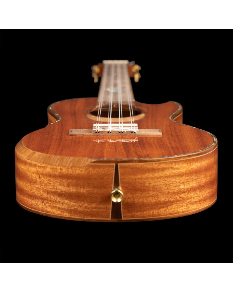 Ortega ECLIPSE-TE8 Custom Built Series Tenor Ukulele 8 String - Solid Mahogany Natural + Bag