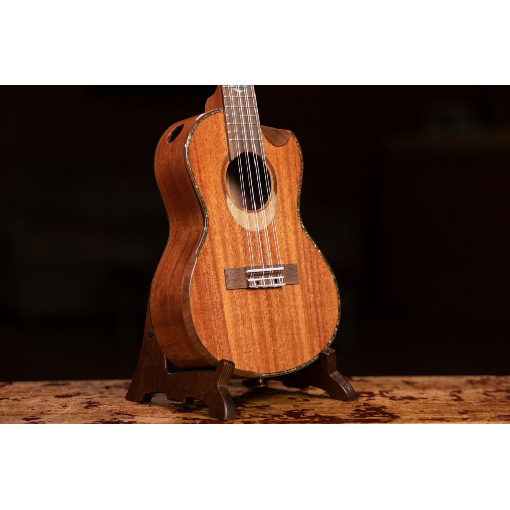 Ortega ECLIPSE-TE8 Custom Built Series Tenor Ukulele 8 String - Solid Mahogany Natural + Bag