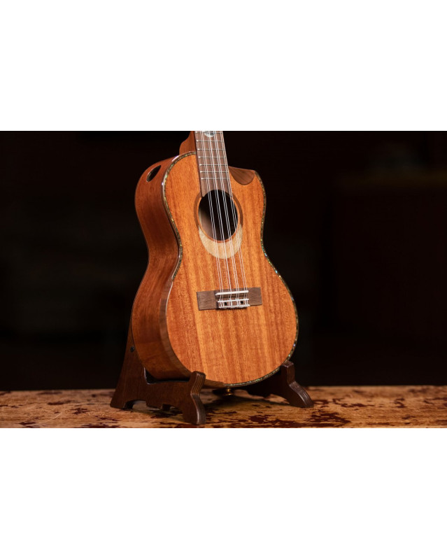 Ortega ECLIPSE-TE8 Custom Built Series Tenor Ukulele 8 String - Solid Mahogany Natural + Bag