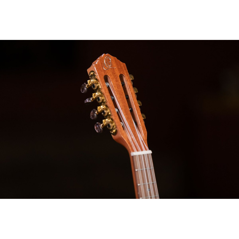 Ortega ECLIPSE-TE8 Custom Built Series Tenor Ukulele 8 String - Solid Mahogany Natural + Bag