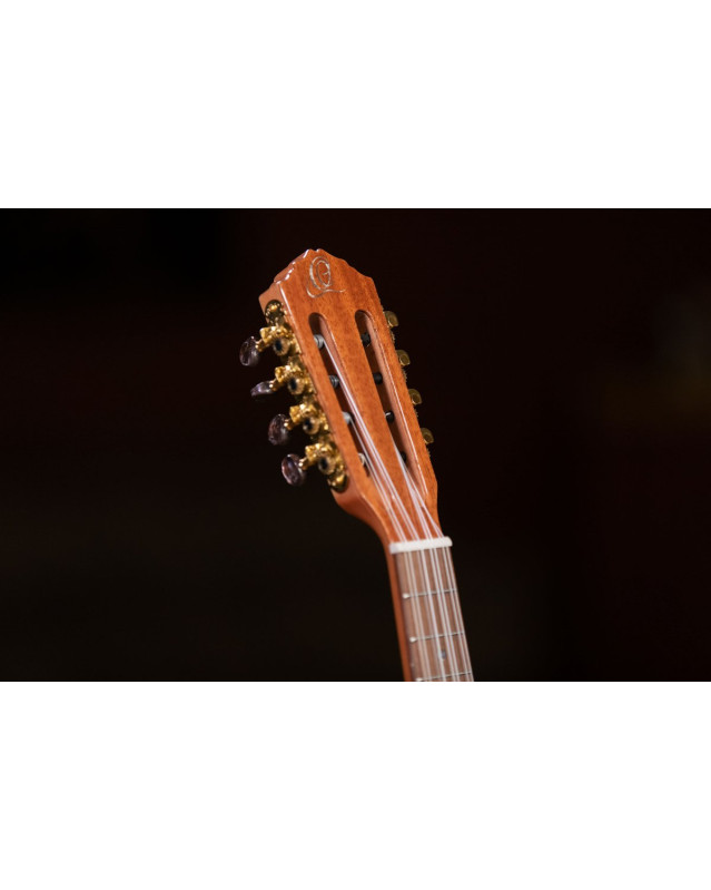 Ortega ECLIPSE-TE8 Custom Built Series Tenor Ukulele 8 String - Solid Mahogany Natural + Bag