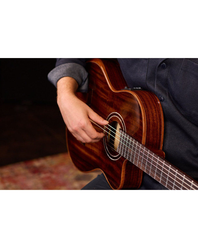 Ortega EXOTICSUITECE The Private Room 4/4 Nylon String Guitar 6-String - Natural + Gig Bag