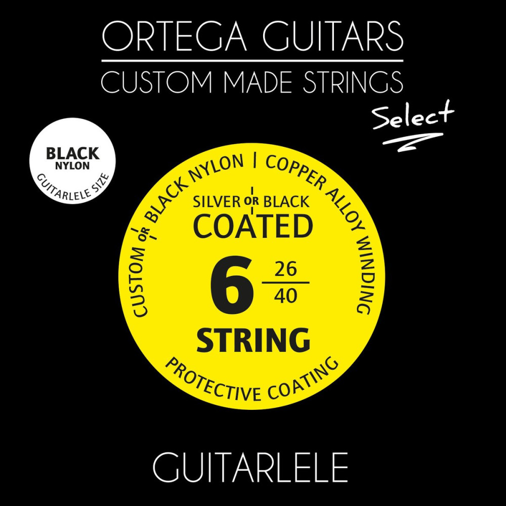 Ortega GTLSBK Custom Made Strings Select - Guitarlele 6 String