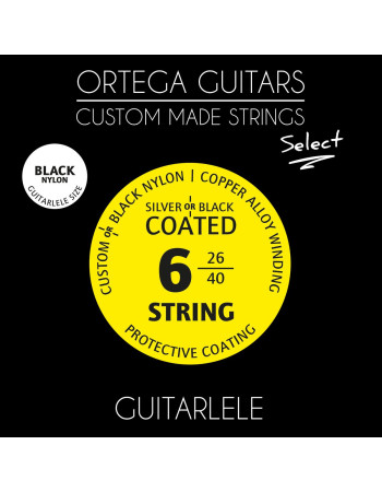 Ortega GTLSBK Custom Made Strings Select - Guitarlele 6 String
