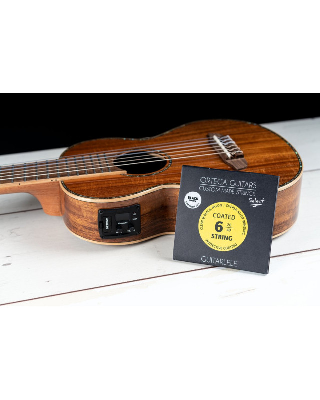 Ortega GTLSBK Custom Made Strings Select - Guitarlele 6 String