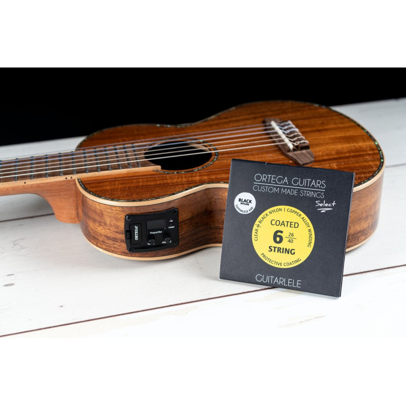 Ortega GTLSBK Custom Made Strings Select - Guitarlele 6 String