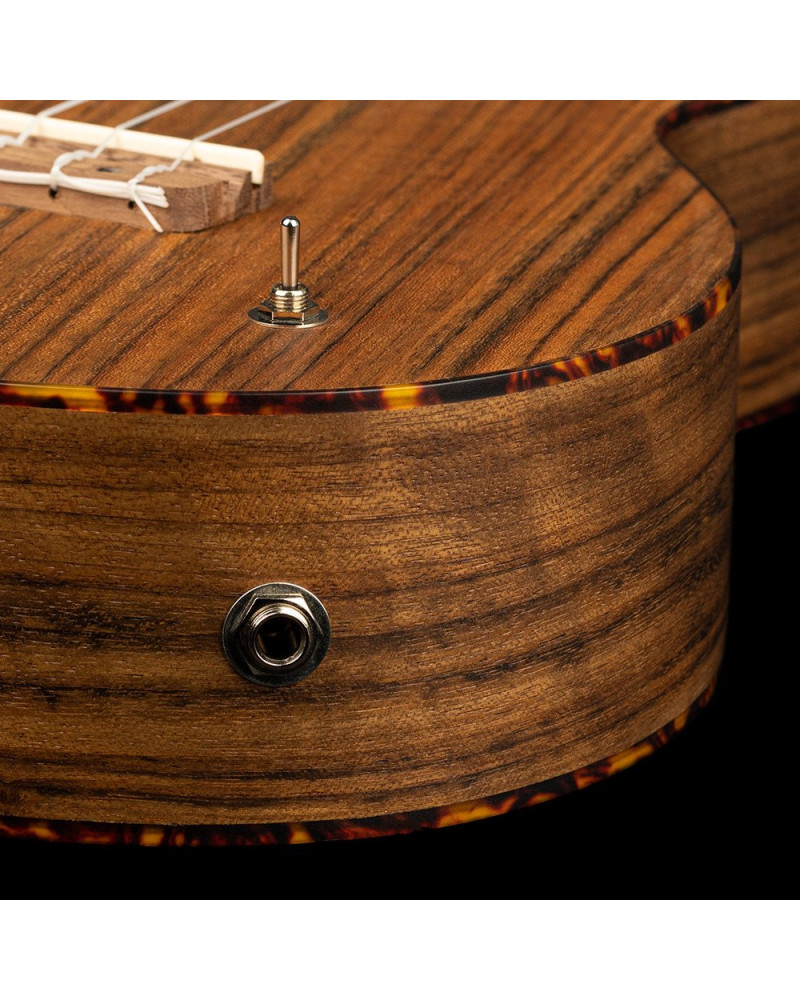 Ortega HYDRA Custom Built Series Double-Neck Tenor Ukulele - Ovangkol Natural + Bag