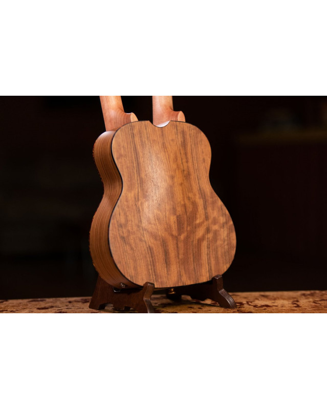 Ortega HYDRA Custom Built Series Double-Neck Tenor Ukulele - Ovangkol Natural + Bag