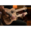 Ortega HYDRA-BSTE Custom Built Series Double-Neck UkeBass / Tenor Ukulele - Paldao Natural + Bag