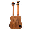 Ortega HYDRA-BSTE Custom Built Series Double-Neck UkeBass / Tenor Ukulele - Paldao Natural + Bag