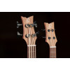 Ortega HYDRA-BSTE Custom Built Series Double-Neck UkeBass / Tenor Ukulele - Paldao Natural + Bag