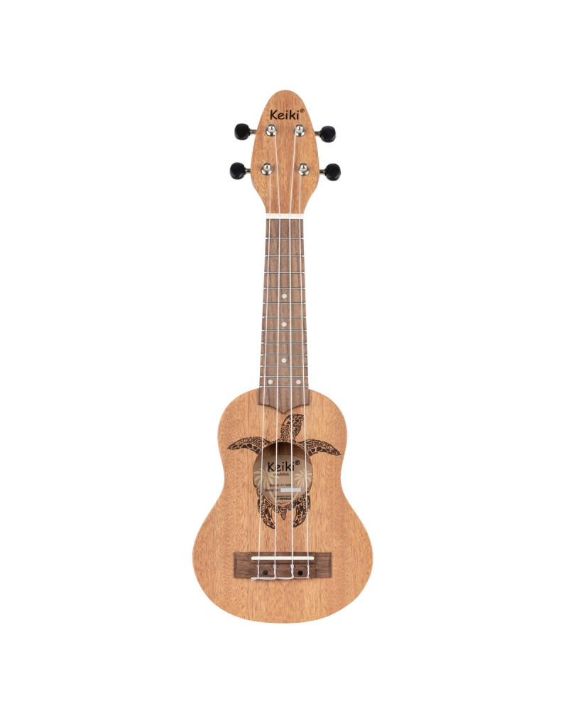 KEIKI K1 Series Sopranino Ukulele 4 String Lefty - Okoume Natural Mahogany