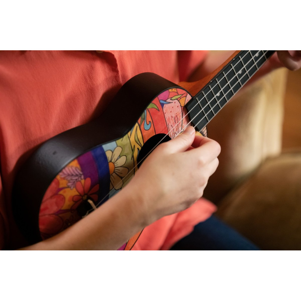 KEIKI K2 Series Soprano Ukulele Set - Agathis / Peace '68