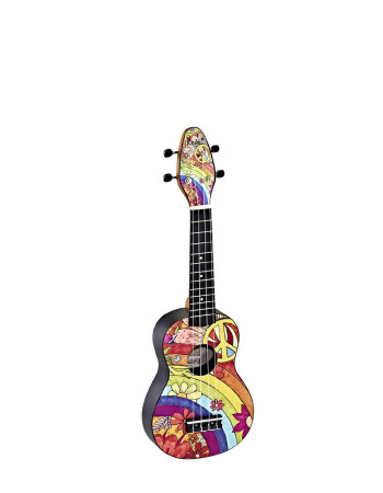 KEIKI K2 Series Soprano Ukulele Set - Agathis / Peace '68