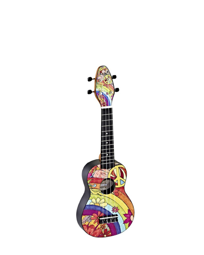 KEIKI K2 Series Soprano Ukulele Set - Agathis / Peace '68