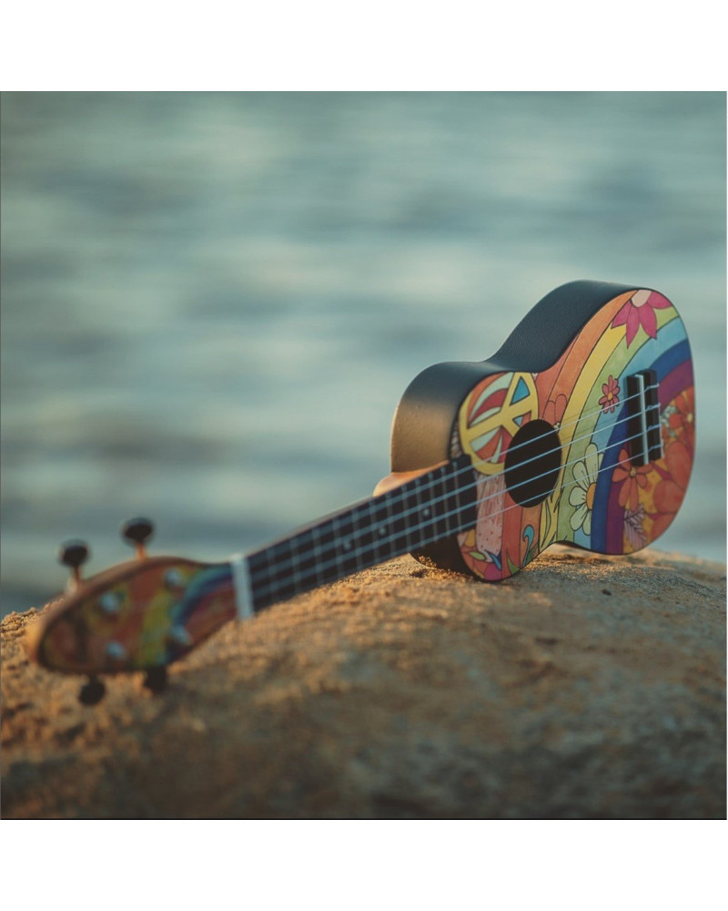 KEIKI K2 Series Soprano Ukulele Set - Agathis / Peace '68