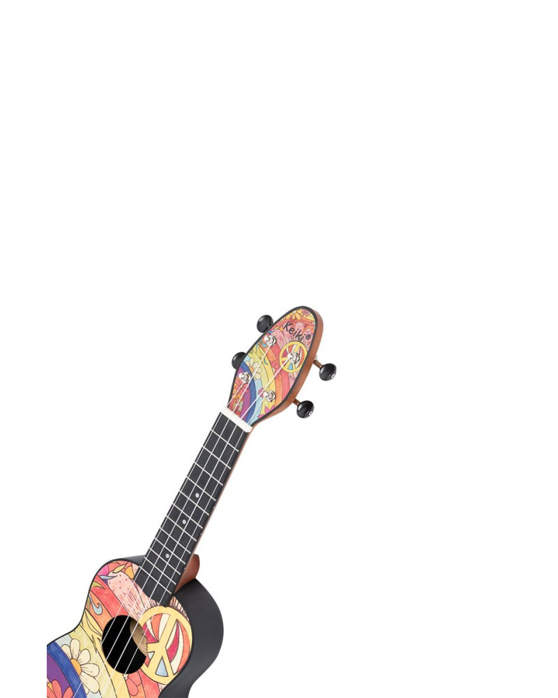 KEIKI K2 Series Soprano Ukulele Lefty Set - Agathis / Peace '68