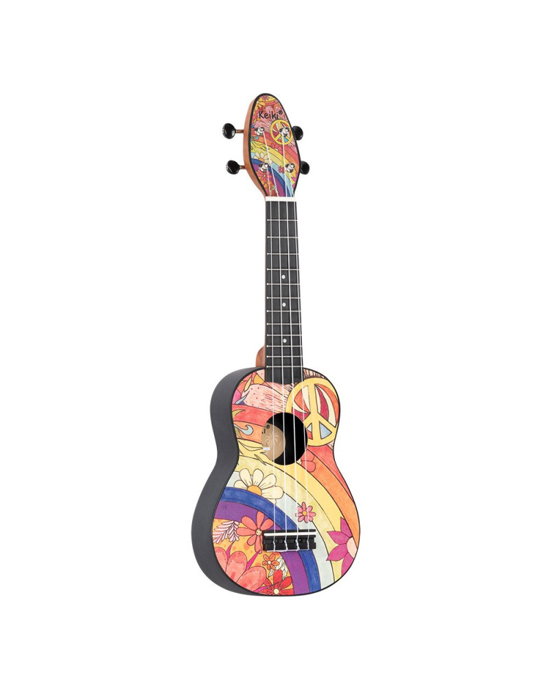 KEIKI K2 Series Soprano Ukulele Lefty Set - Agathis / Peace '68