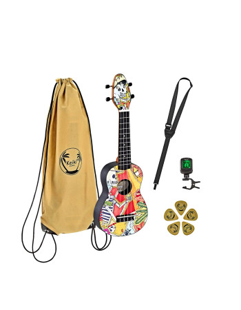 KEIKI K2 Series Soprano Ukulele Set - Agathis / El Muerto