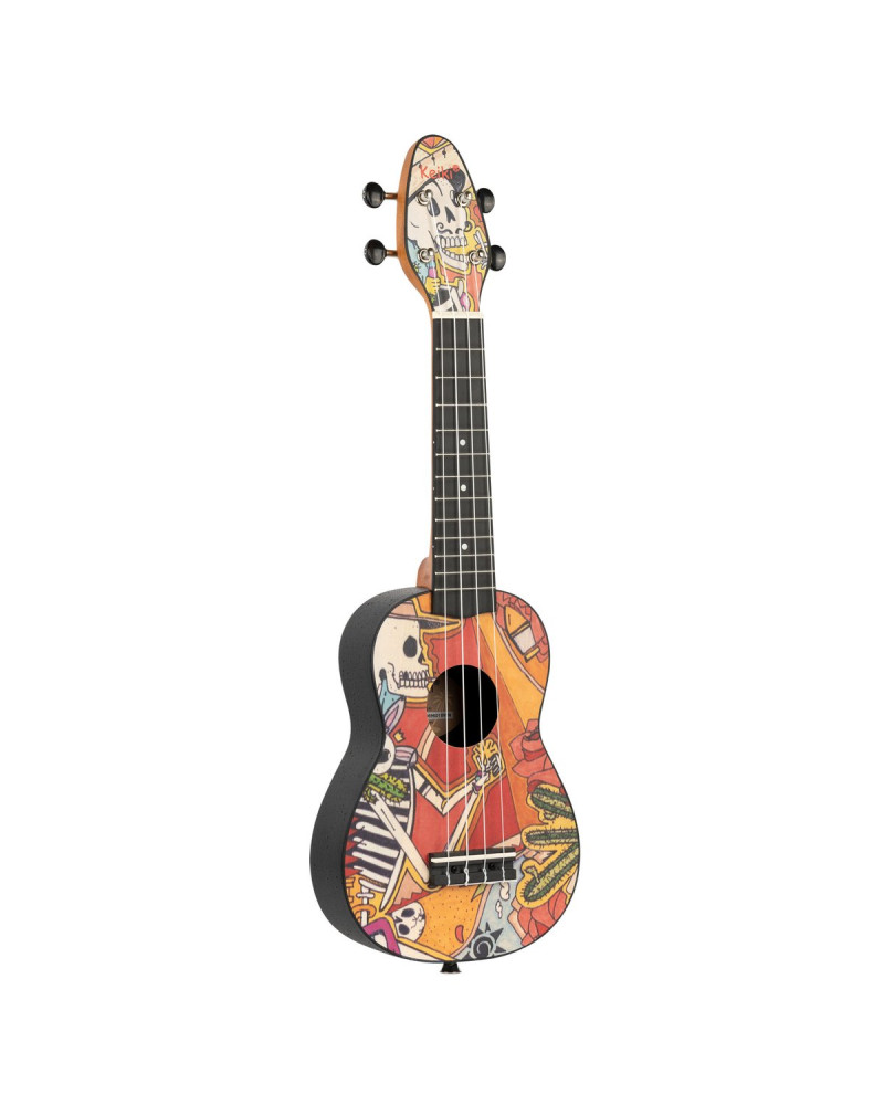 KEIKI K2 Series Soprano Ukulele Set - Agathis / El Muerto