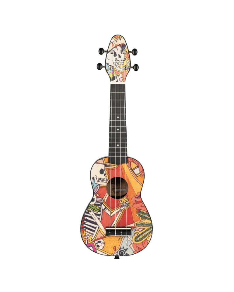 KEIKI K2 Series Soprano Ukulele Set - Agathis / El Muerto