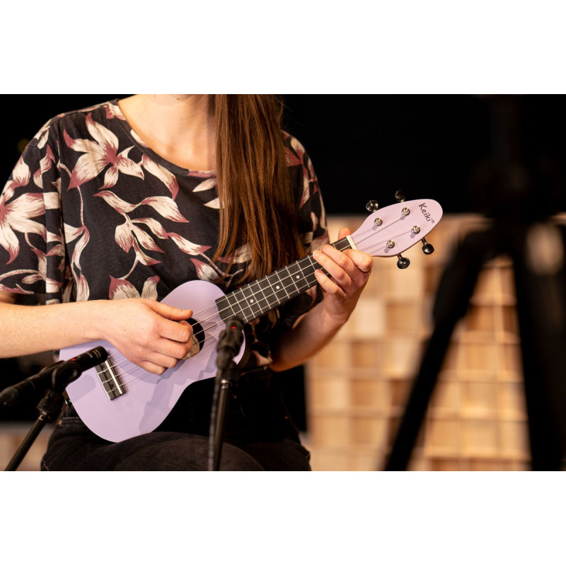 KEIKI K2 Series Soprano Ukulele Set - Agathis / ABS Lavender Field