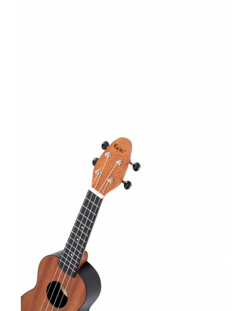 KEIKI K2 Series Soprano Ukulele Lefty Set - Agathis / Mahogany Natural