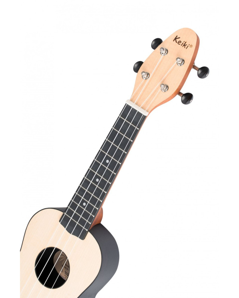 KEIKI K2 Series Soprano Ukulele Set - Maple Natural / ABS