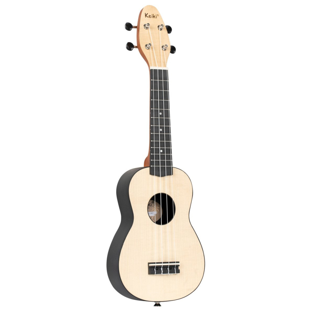 KEIKI K2 Series Soprano Ukulele Set - Maple Natural / ABS