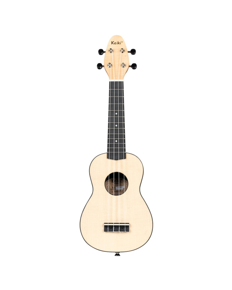 KEIKI K2 Series Soprano Ukulele Set - Maple Natural / ABS