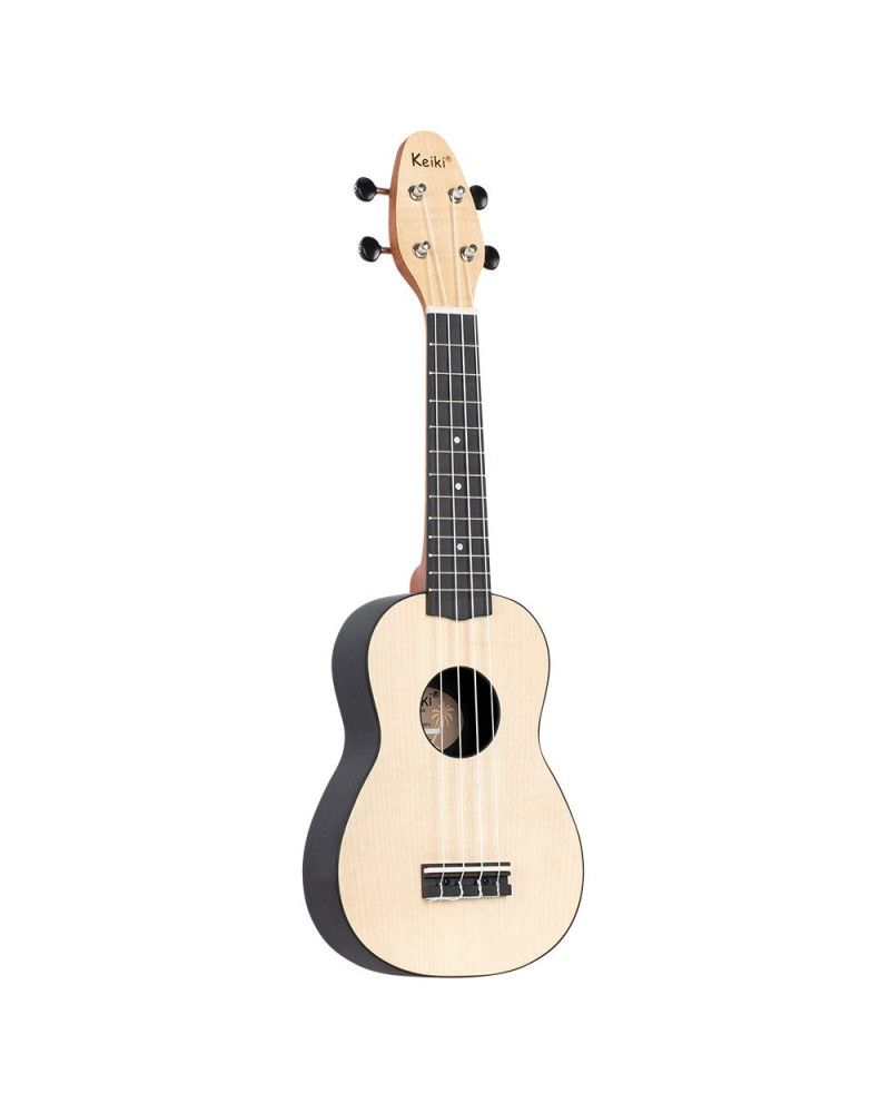 KEIKI K2 Series Soprano Ukulele Lefty Set - Maple Natural / ABS