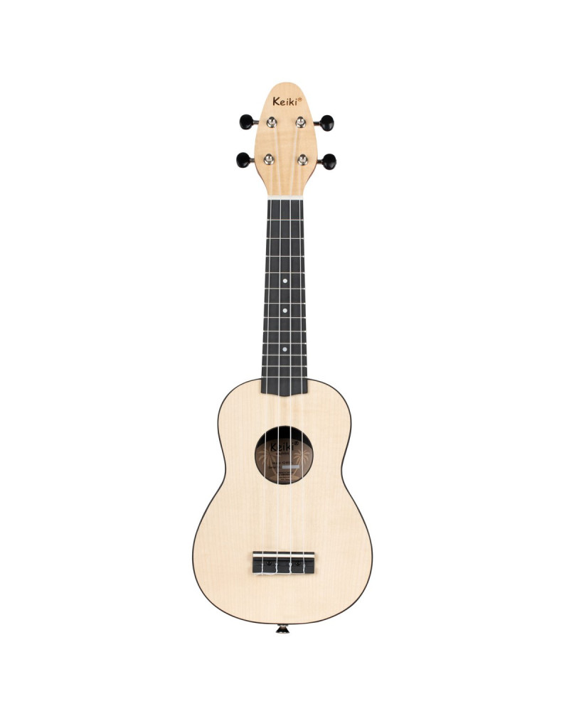 KEIKI K2 Series Soprano Ukulele Lefty Set - Maple Natural / ABS