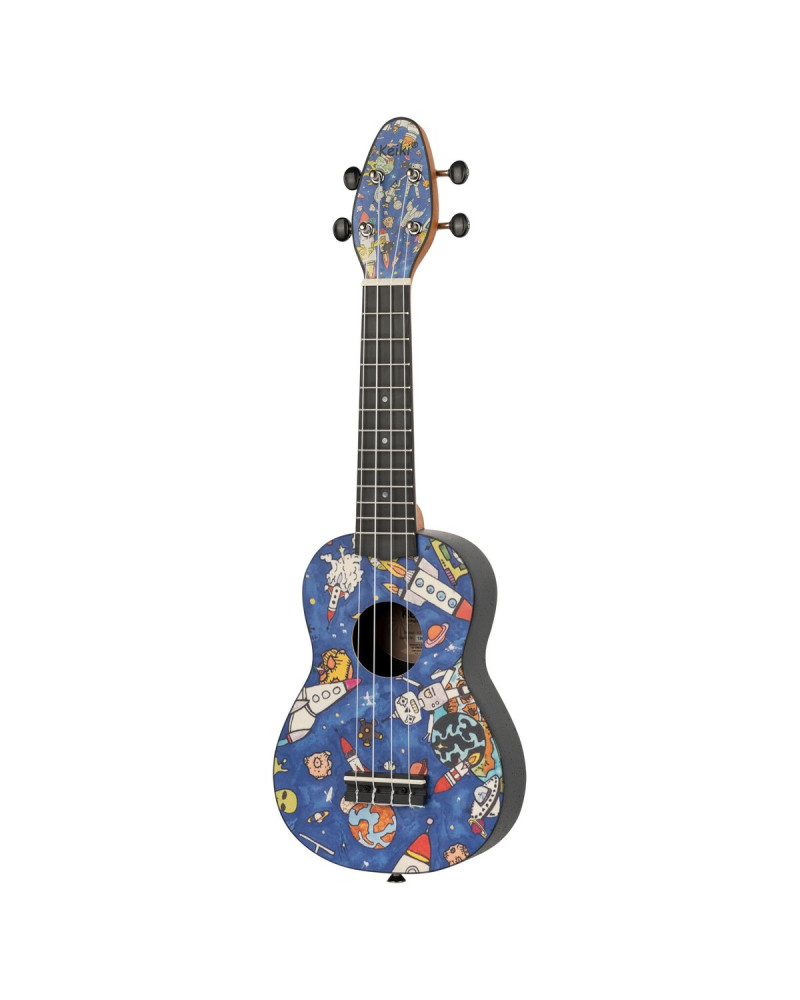 KEIKI K2 Series Soprano Ukulele Set - Agathis / ABS Spaceman