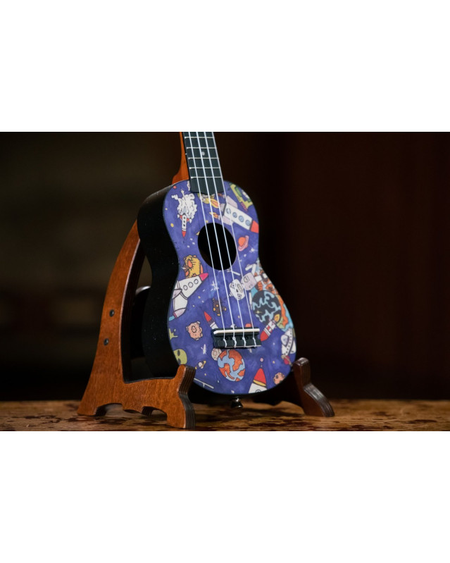 KEIKI K2 Series Soprano Ukulele Set - Agathis / ABS Spaceman