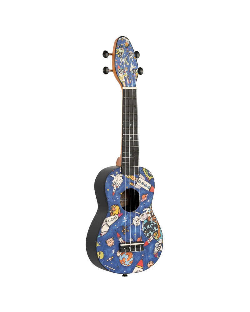 KEIKI K2 Series Soprano Ukulele Set - Agathis / ABS Spaceman