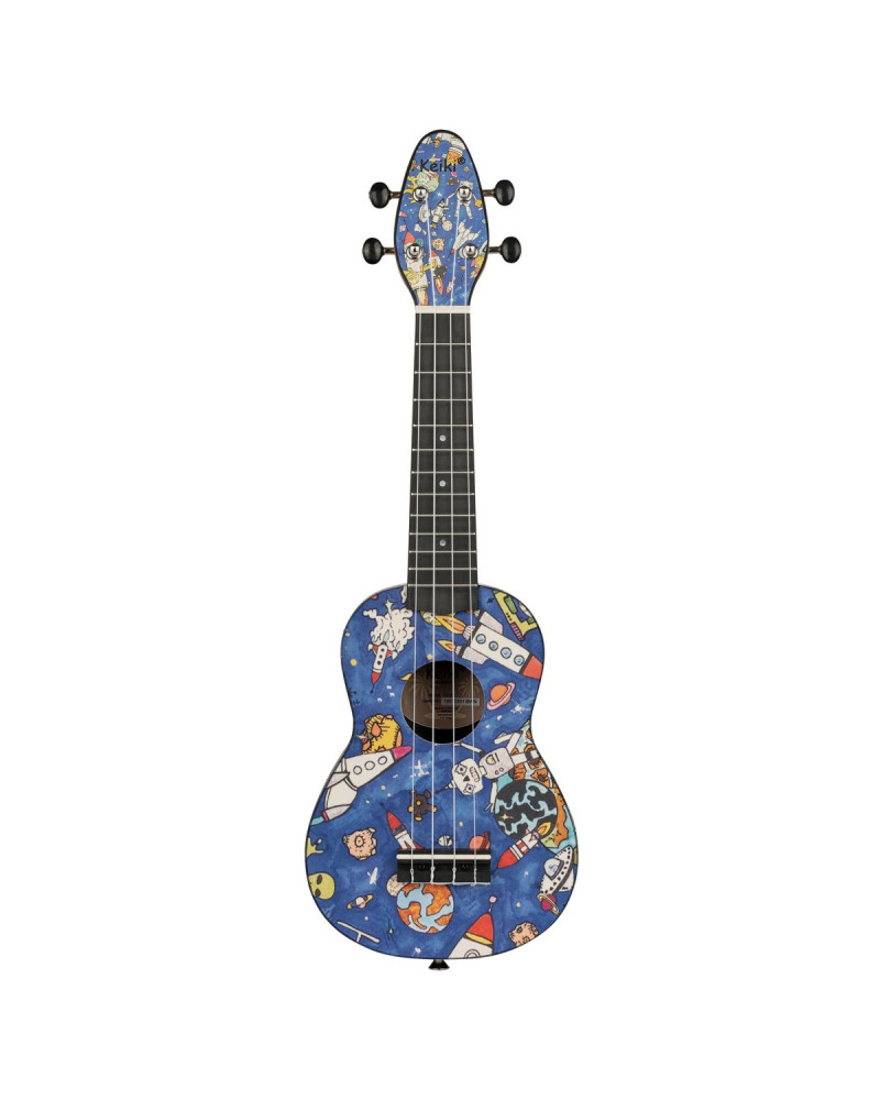 KEIKI K2 Series Soprano Ukulele Set - Agathis / ABS Spaceman