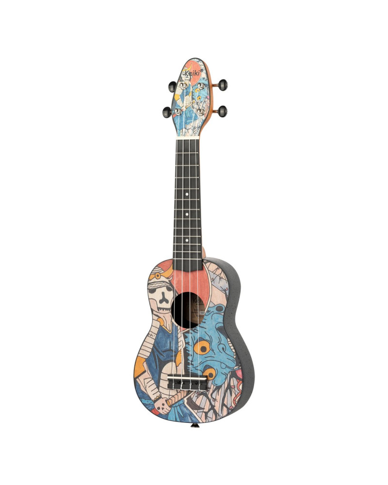 KEIKI K2 Series Soprano Ukulele Set - Agathis / ABS Samurai