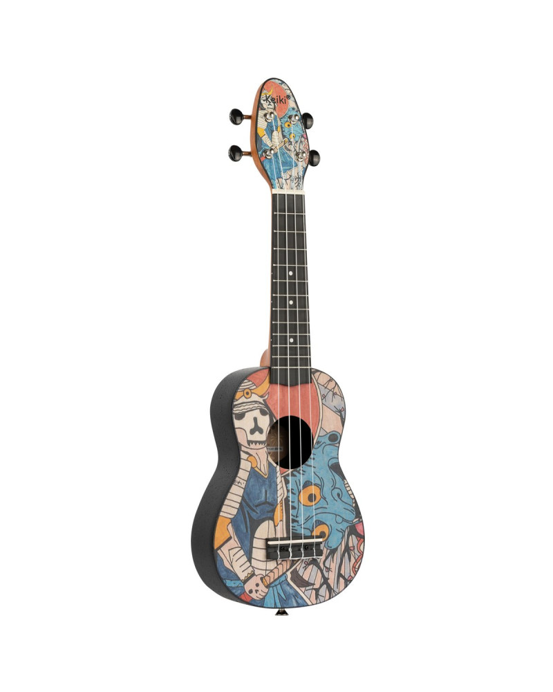 KEIKI K2 Series Soprano Ukulele Set - Agathis / ABS Samurai