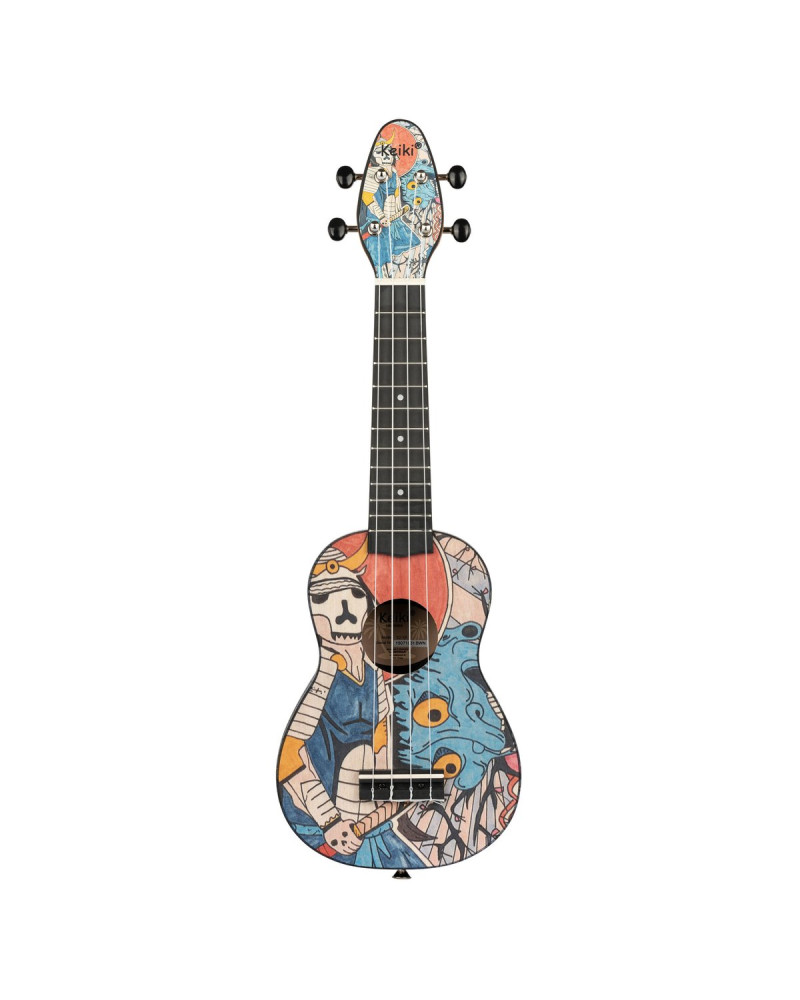 KEIKI K2 Series Soprano Ukulele Set - Agathis / ABS Samurai