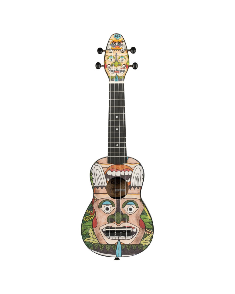 KEIKI K2 Series Soprano Ukulele Set - Agathis / ABS Totem
